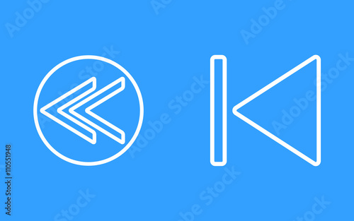 Backward-  vector icon.