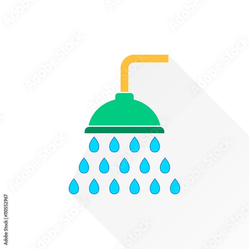 Shower - vector icon.