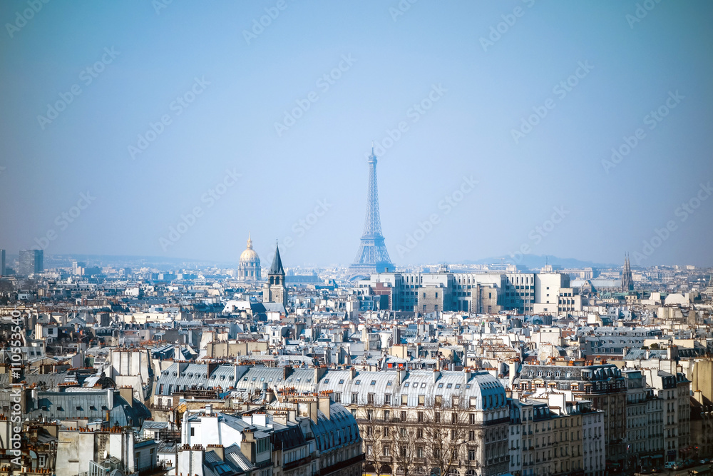 antique city building in paris,france Europe - obrazy, fototapety, plakaty 