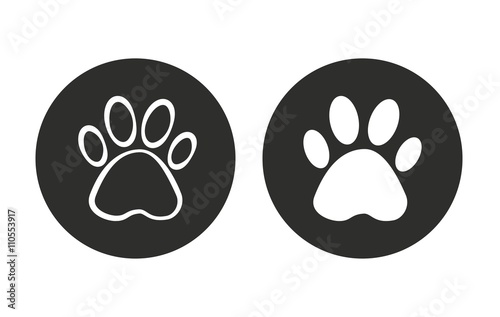 Paw - vector icon.