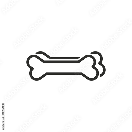 Dog bone - vector icon. © lovemask