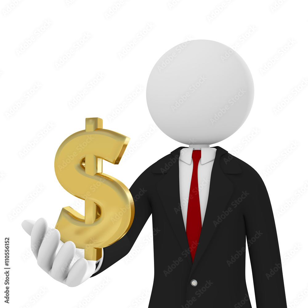 businessman Isolated On White Background businessman Isolated On White Background