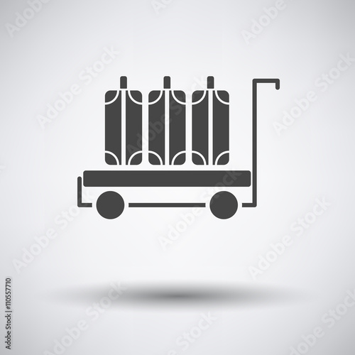 Luggage cart icon