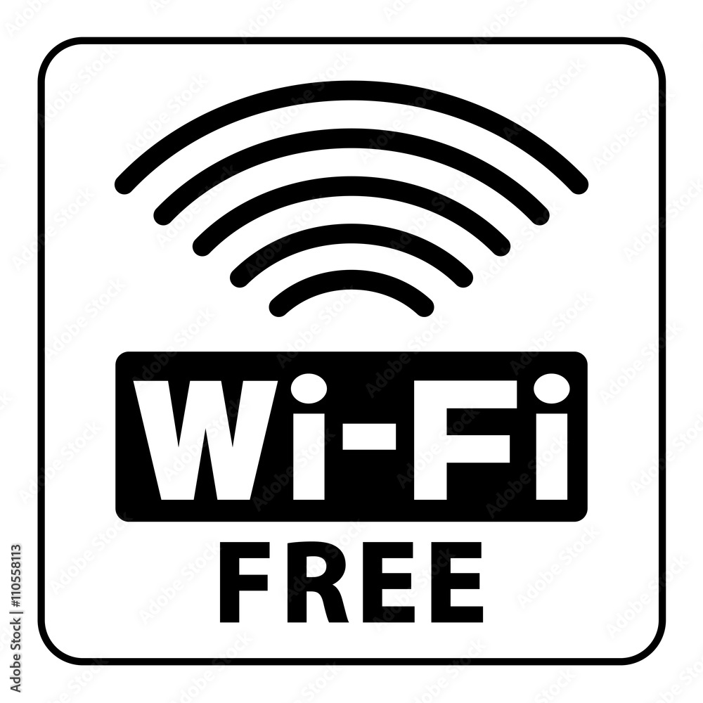 Wi-Fi icon. Wireless white sign isolated on white background. Network Symbol. Internet Emblem for business or commercial use. Stock vector illustration. You can change color and size Wi-Fi icon. Wireless white sign isolated on white background. Network Symbol. Internet Emblem for business or commercial use. Stock vector illustration. You can change color and size