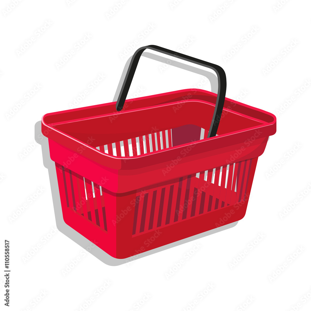 Shopping basket isolated on white background Shopping basket isolated on white background