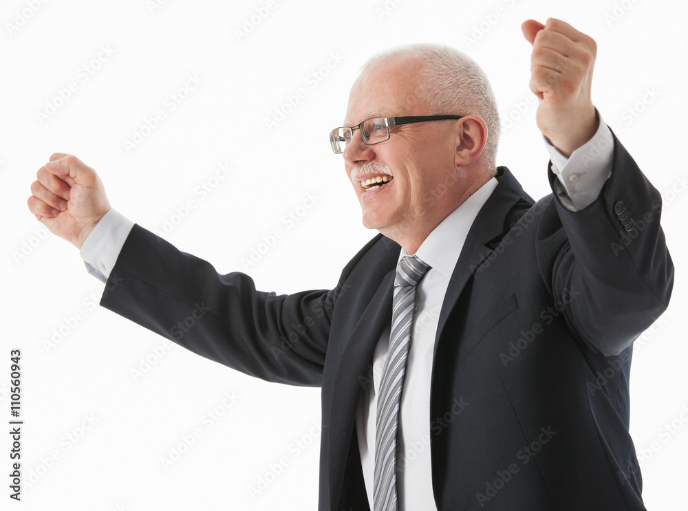 Portrait of a delighted mature businessman Portrait of a delighted mature businessman