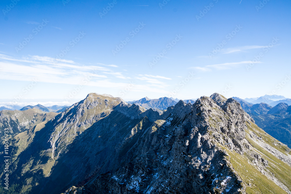 Mountain view from Nebelhorn / Bavaria