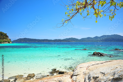 Beach on Tropical Islands at Summer Season © karinkamon