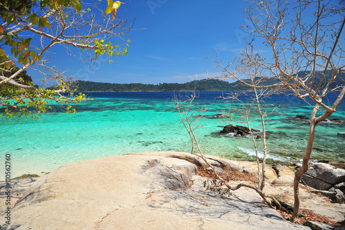 Beach on Tropical Islands at Summer Season © karinkamon