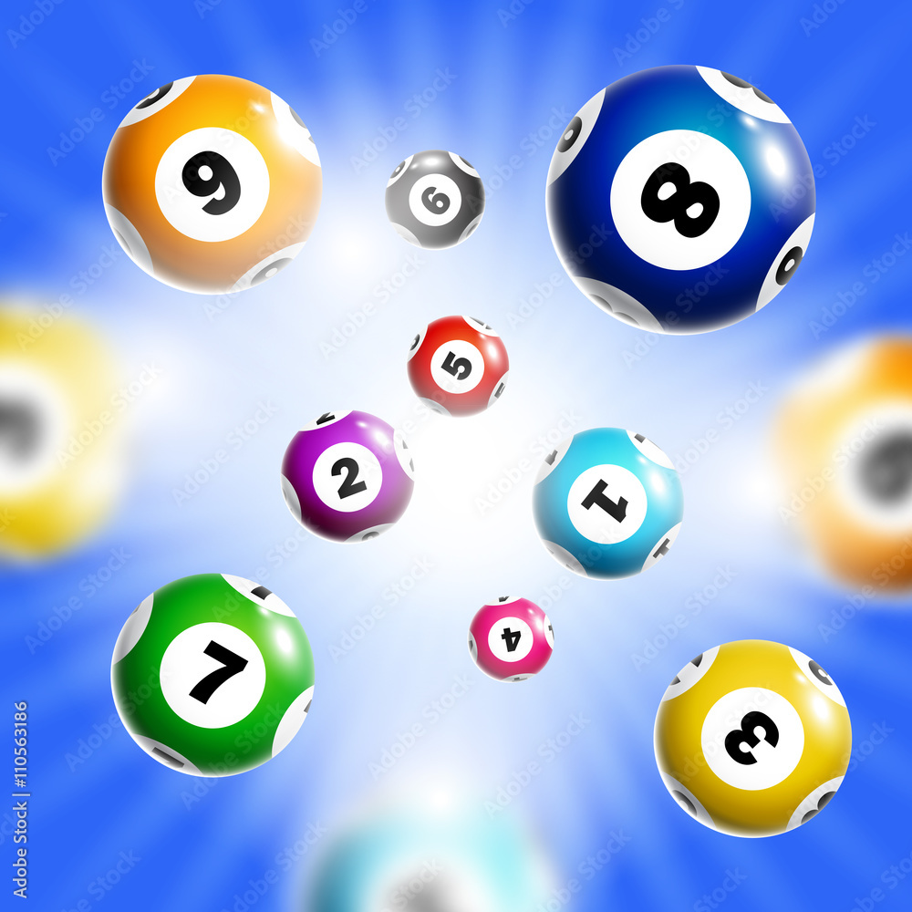 Lottery background with colorful balls. Lottery background with colorful balls.