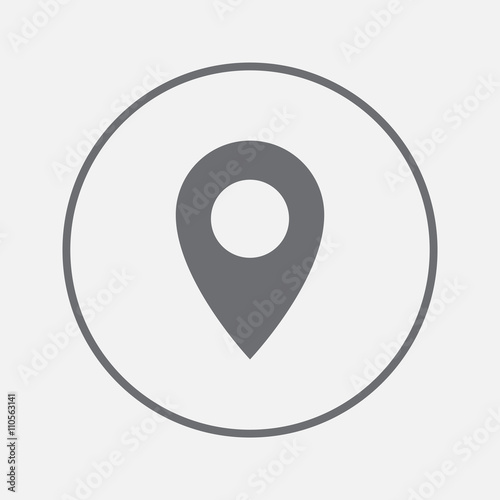 Free Download Map pointer icon. GPS location symbol. Flat design style. - GFXLoad