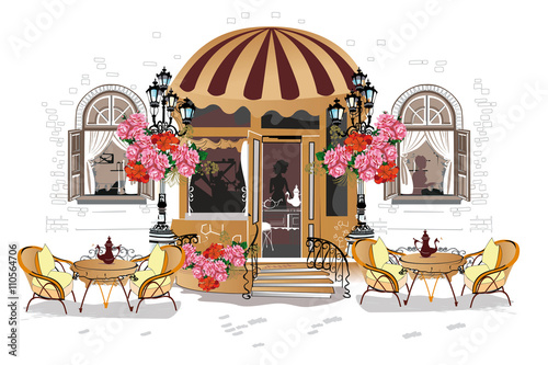 Flowers, old town views and street cafes.