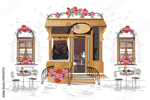 Flowers, old town views and street cafes.