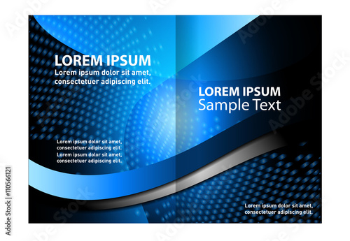 Vector brochure, flyer, magazine cover & poster template. Two ( 2 ) Pages
