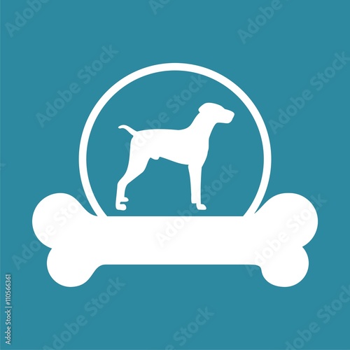 Dog design icon
