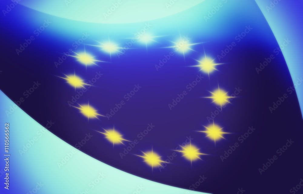 abstract design for the european flag abstract design for the european flag