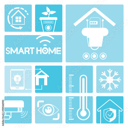 smart home icons, home automation icons