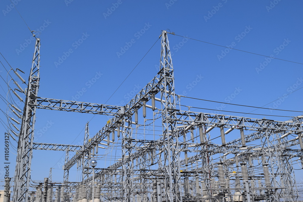 変電所／山形県の庄内地方で、変電所を撮影した写真です。