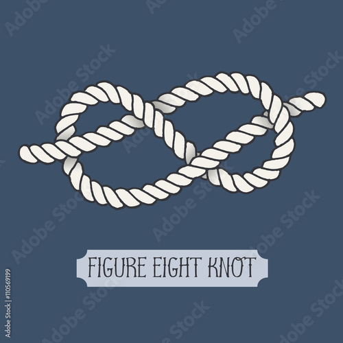 Single illustration of nautical knot.
