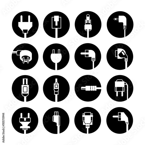 electric plug icons