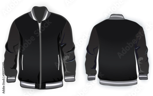 Sports or varsity jacket template.