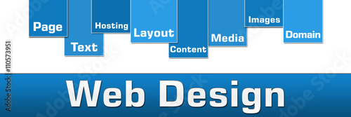 Web Design Blue Stripes On Top 