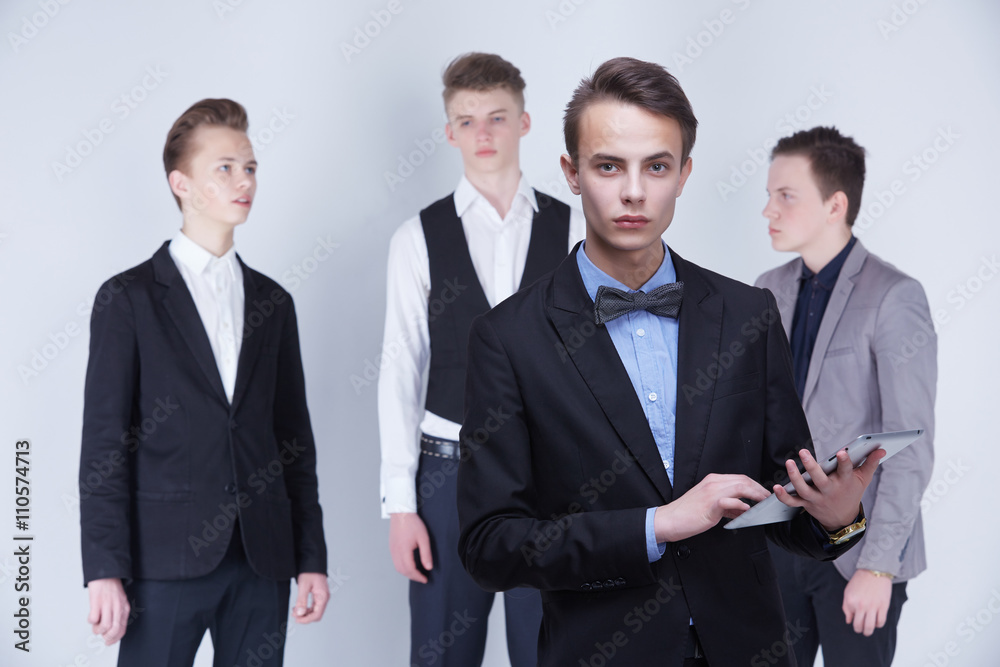 young businessmen at a meeting young businessmen at a meeting
