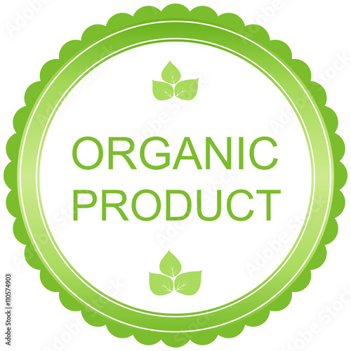 Organic product badge