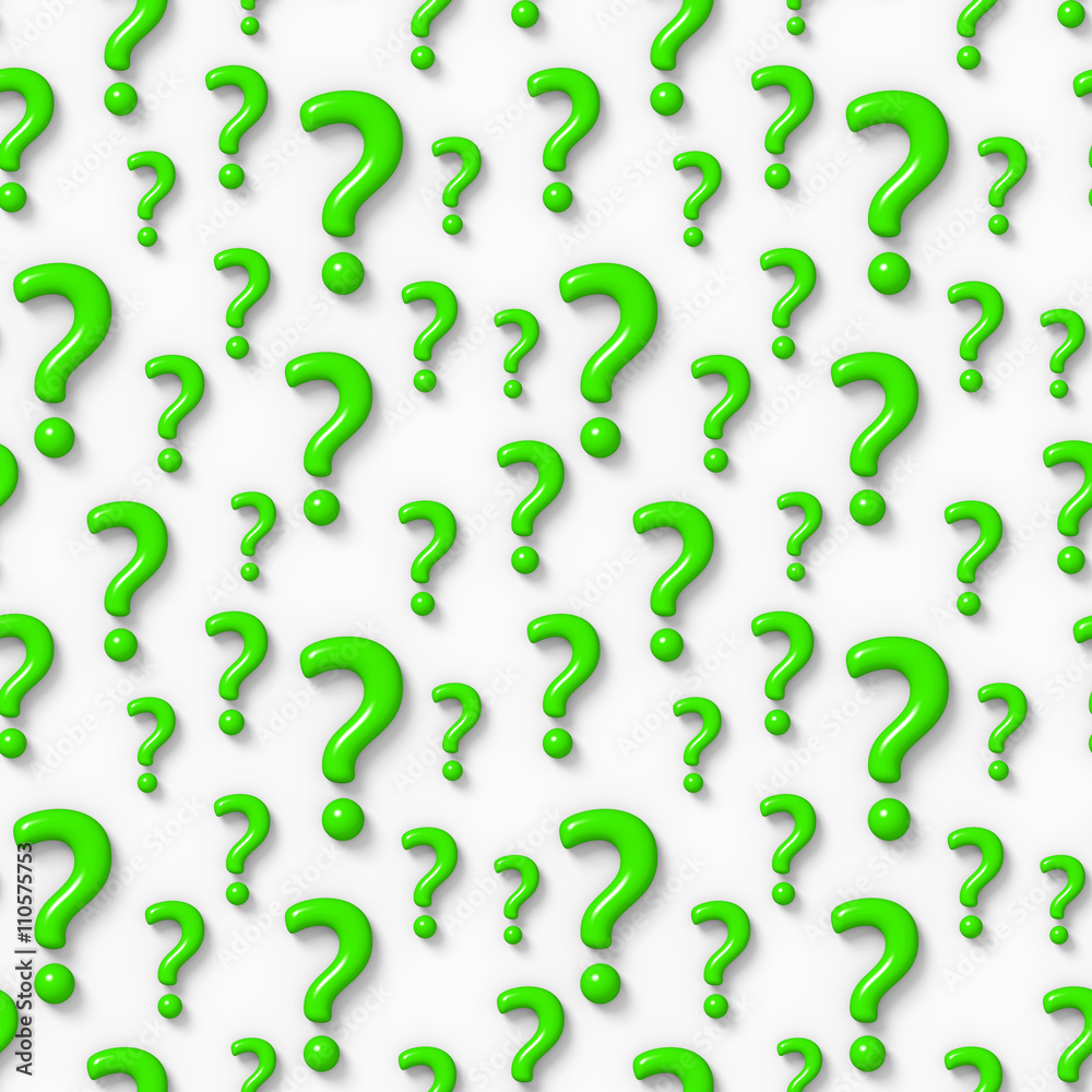 seamless 3d background with green question marks seamless 3d background with green question marks