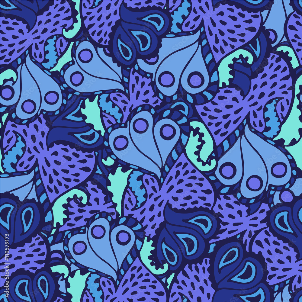 Fototapeta premium abstract seamless doodle pattern