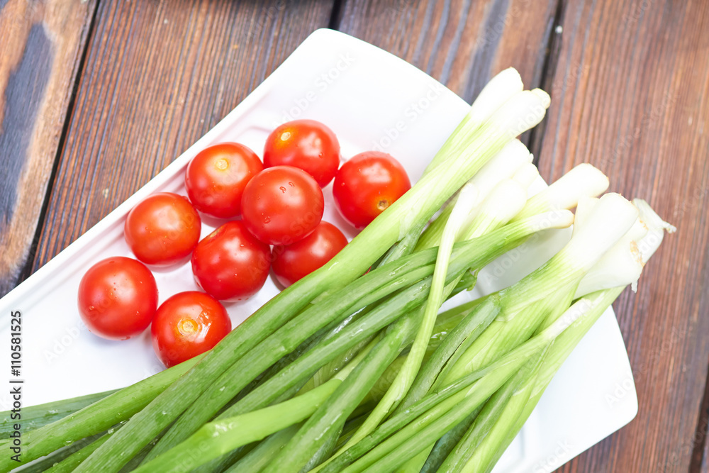 fresh vegetables at a picnic fresh vegetables at a picnic