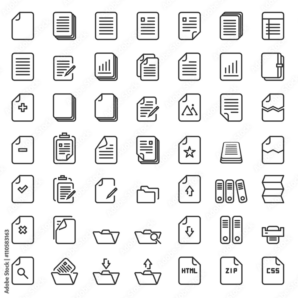 Paper icon,Document icon,Vector EPS10 Paper icon,Document icon,Vector EPS10