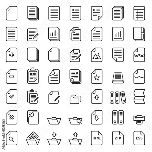 Paper icon,Document icon,Vector EPS10