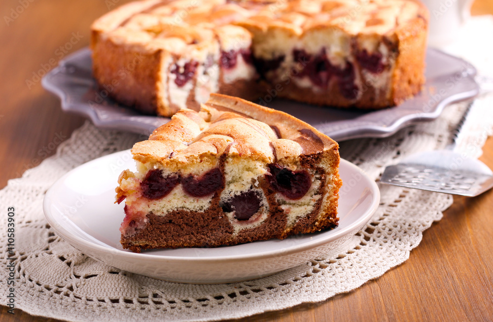 Marble sponge cake Marble sponge cake