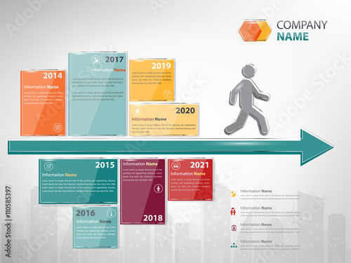 milestone and timeline company infographic