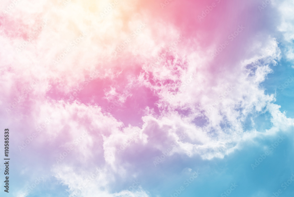 sun and cloud background with a pastel colored
sun and cloud background with a pastel colored