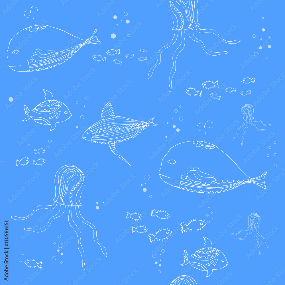 Obraz premium Fish pattern 