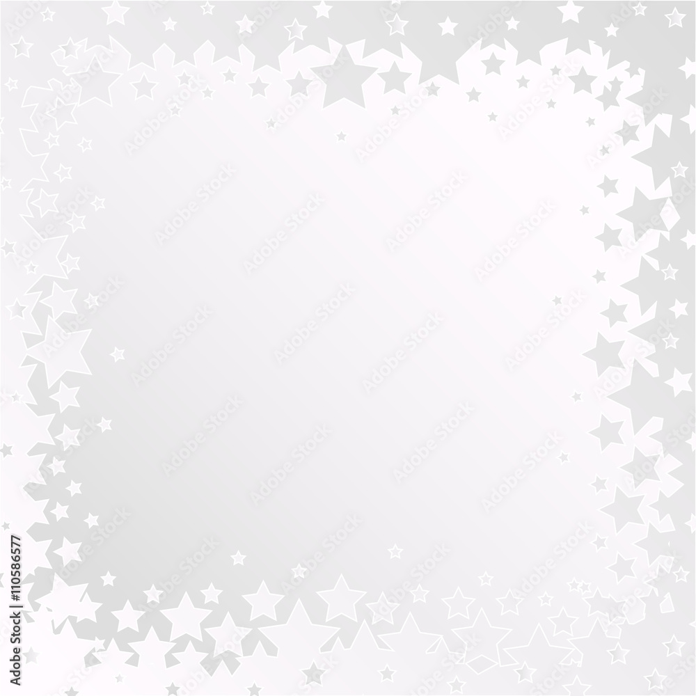 vector frame white star background