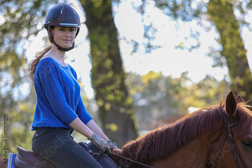 Girl riding her horse, thet are bestfriends