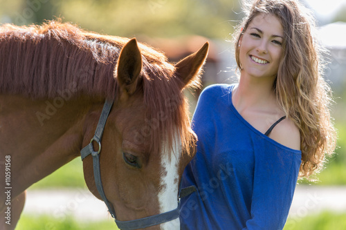 girl and horse