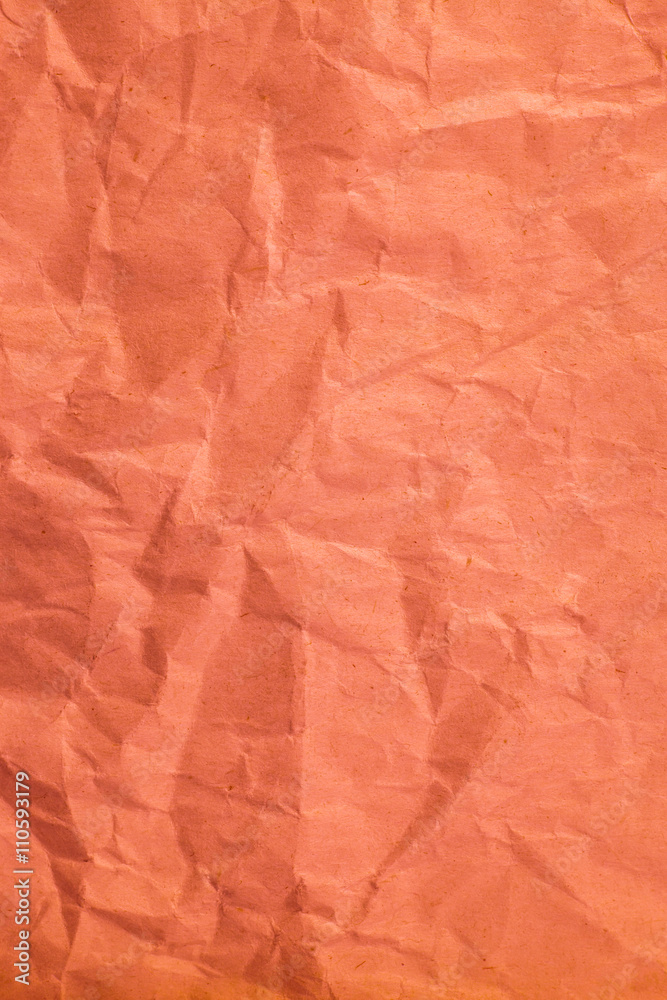 Red crumpled paper texture for background. Red crumpled paper texture for background.
