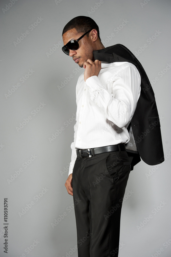 Fototapeta premium African American Male in A Suit