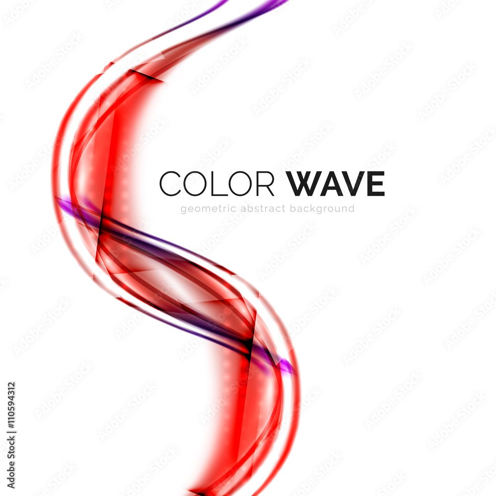 Naklejka premium Abstract color wave design element