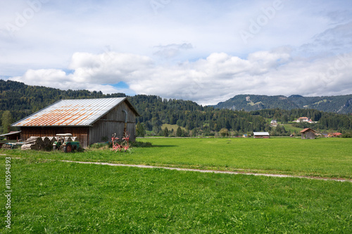 View On Farmer's Barn at Oberstdorf / Bavaria © Manninx