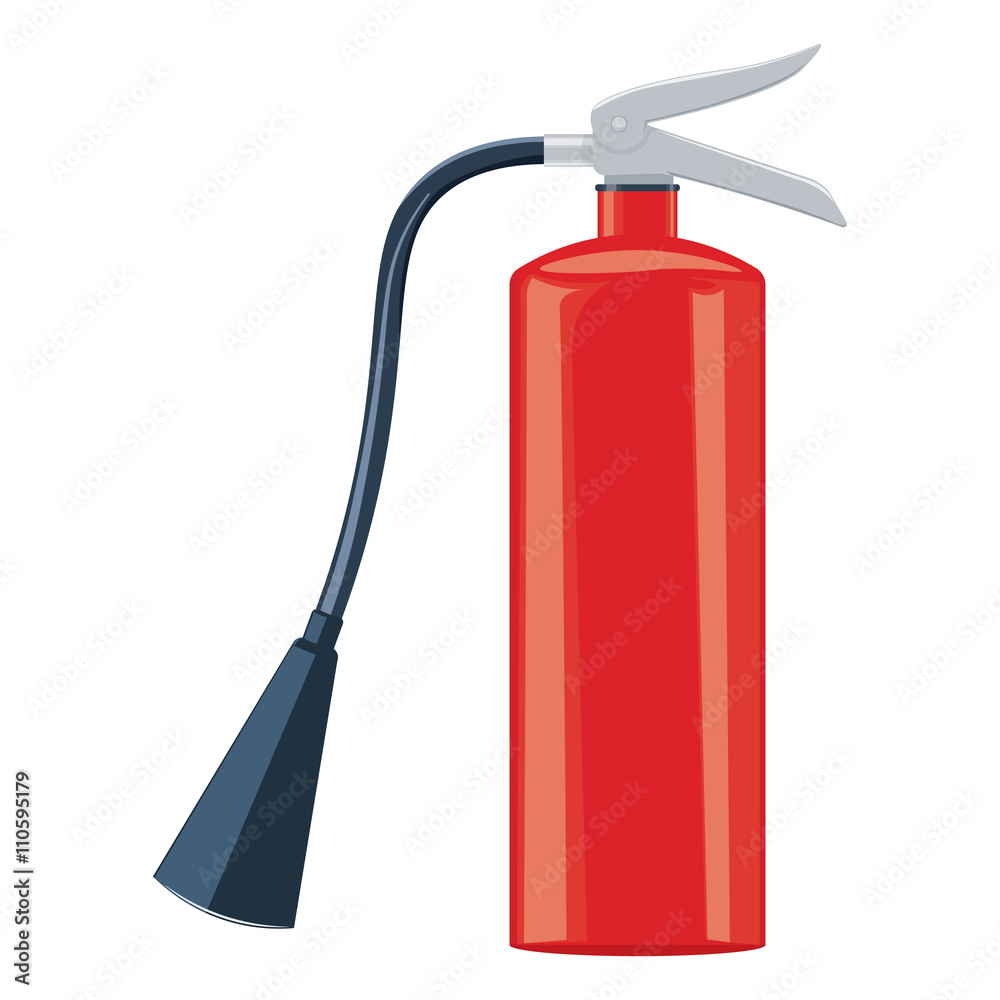 Obraz premium Fire extinguisher vector illustration isolated on white background
