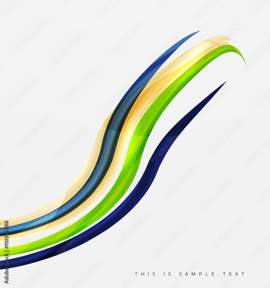 Rainbow color lines on white. Identity wave element Rainbow color lines on white. Identity wave element