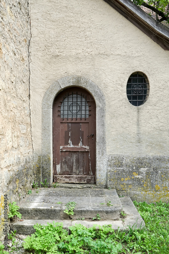 Old wooden door in Rothenburg
