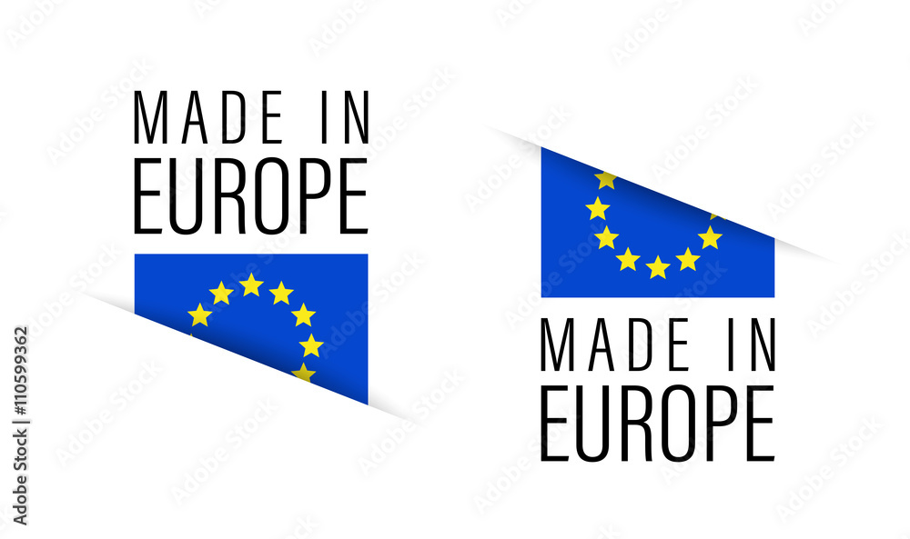Made in Europe - obrazy, fototapety, plakaty 