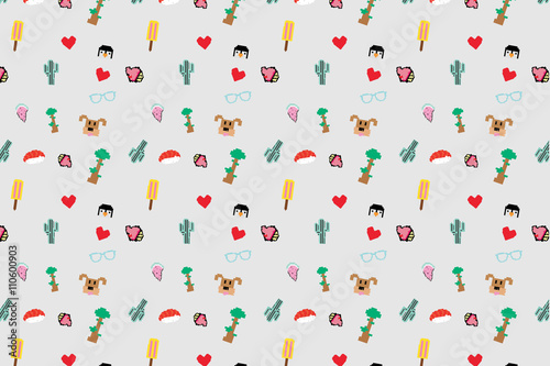Pattern con oggetti pixel