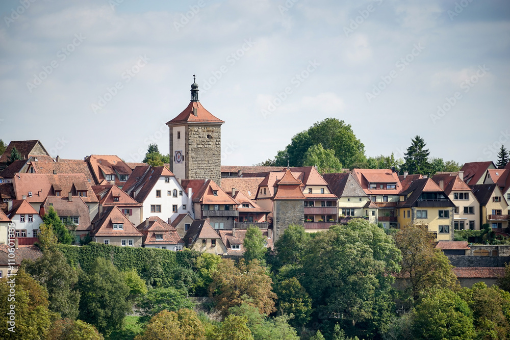 View over the City of Rothenburg